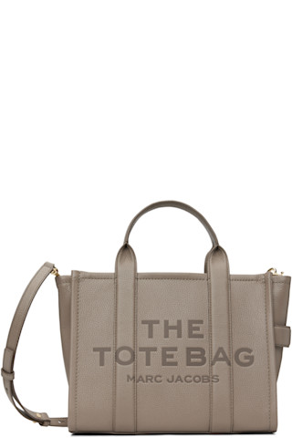 Marc Jacobs: Taupe 'The Leather Medium' Tote | SSENSE Canada