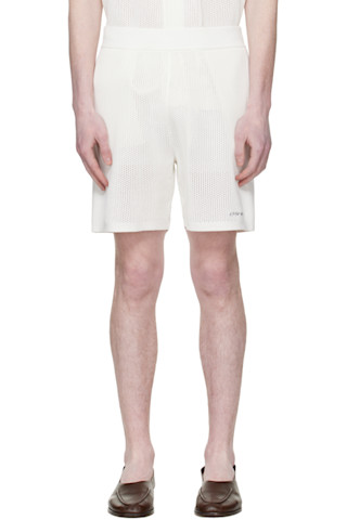 Casablanca: オフホワイト メッシュ ショートパンツ | SSENSE 日本