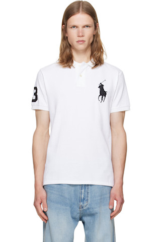 Polo Ralph Laurenのホワイト Big Pony メッシュ ポロシャツがセール中