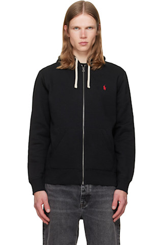 “ Polo Ralph Lauren full zip hoodie BLK” Black Fleece Full-Zip Hoodie by Polo Ralph Lauren on Sale