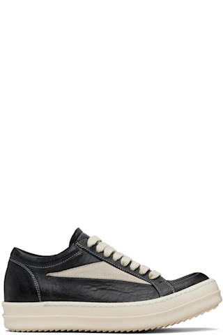 Black Temple Vintage Sneakers by Rick Owens on Sale