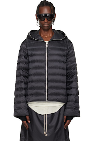 Rick Owens - Moncler + Rick Owens Black Ziplock Down Jacket