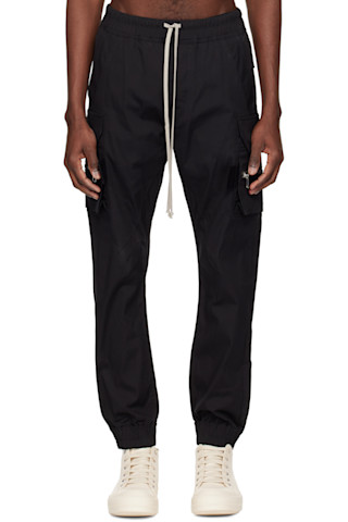 Rick Owens: ブラック Temple Mastodon カーゴパンツ | SSENSE 日本