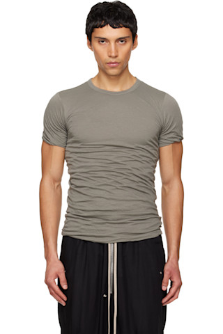 Rick Owens: グレー Temple Double Tシャツ | SSENSE 日本