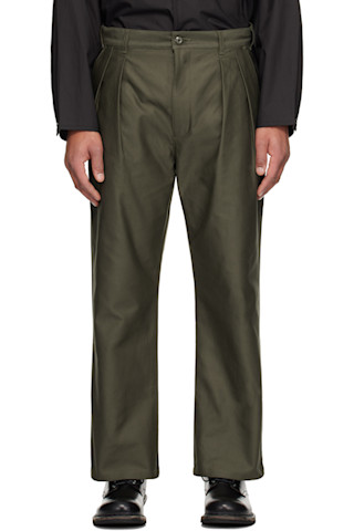 パンツ WTAPS WRKT2501 Trousers 02 WTAPS: Green WRKT2501 Trousers | SSENSE