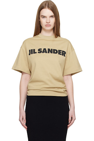 JIL SANDER イエローベージュノースリーブ トップス JIL SANDER