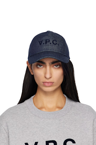A.P.C.: Navy Eden 'VPC' Cap | SSENSE