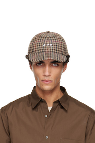 A.P.C.: ベージュ Charlie ベースボールキャップ | SSENSE 日本