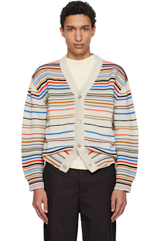 Paul Smithのベージュ シグネチャー ストライプ コットンブレンド 