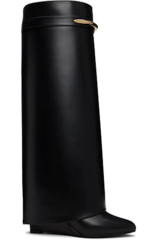 Givenchy Shark Lock ブラック ロングブーツ 261278F115001_1.jpg