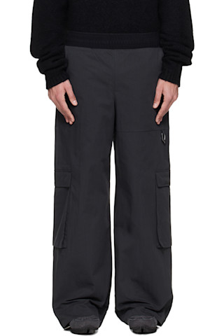 HELIOT EMIL: ブラック Pulsar カーゴパンツ | SSENSE 日本