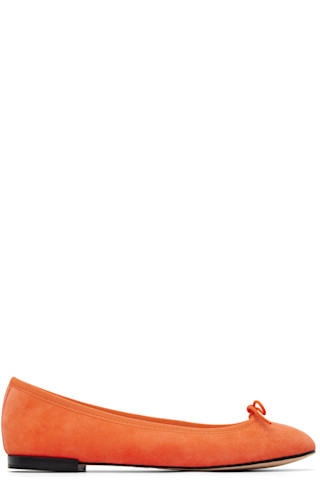 Orange Cendrillon Ballerina Flats by Repetto on Sale