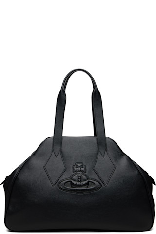 Vivienne Westwood: Black Yasmine Large Tote | SSENSE