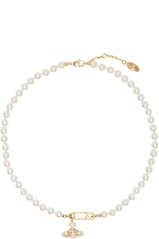 Vivienne Westwood: Lucrece Faux-Pearl Necklace | SSENSE