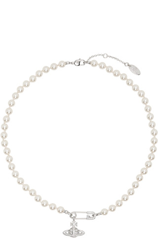 Vivienne Westwood LUCRECE パールネックレス Vivienne Westwood: Lucrece フェイクパール ネックレス | SSENSE 日本