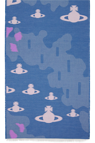 Vivienne Westwood: Blue Trial Scarf | SSENSE