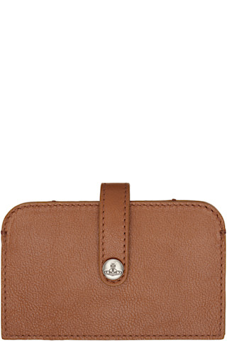 Vivienne Westwood★COARPORT アーカンサス プレート Brown Accordion Card Holder by Vivienne Westwood on Sale