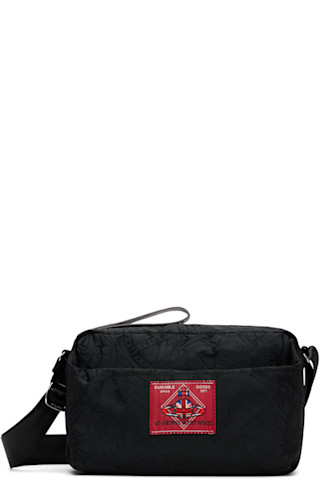 Vivienne Westwood: Black Jude E/W Crossbody Bag | SSENSE
