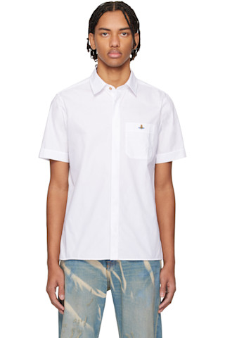 Vivienne Westwood: ホワイト Classic 半袖シャツ | SSENSE 日本