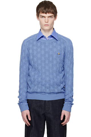 Vivienne Westwood: ブルー Frost セーター | SSENSE 日本