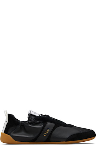 Chloé: Black 'Chloé' Kick Sneakers | SSENSE
