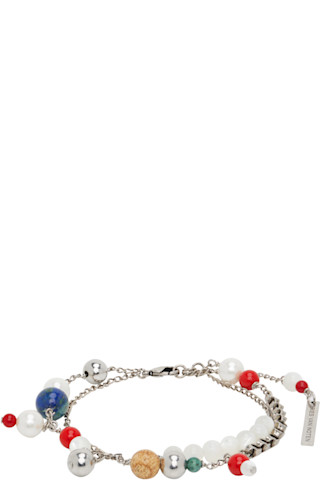 Dries Van Noten: Double Chain Charm Bracelet | SSENSE