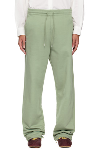Dries Van Noten: Green Drawstring Sweatpants | SSENSE