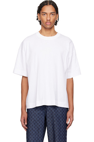 Dries Van Noten: ホワイト オーバーサイズ Tシャツ | SSENSE 日本