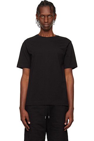 Dries Van Noten: ブラック Regular コットン Tシャツ | SSENSE 日本