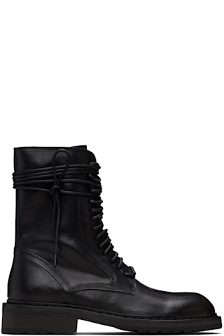 Ann Demeulemeester: Black Danny Ankle Boots | SSENSE