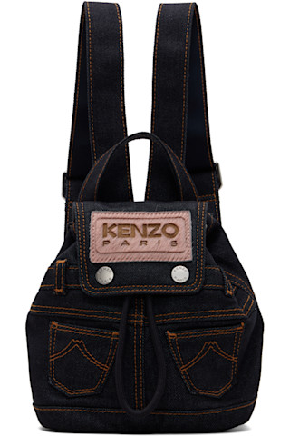 Kenzo: Navy Kenzo Paris 'KENZO Five Pockets' Mini Backpack | SSENSE