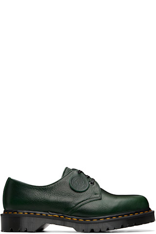 Dr. Martens: グリーン 1461 'Made In England' Buckingham レザー