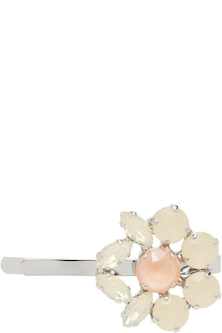 Simone Rochaのシルバー Mini Heartbloom ヘアクリップがセール中