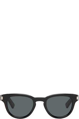 Black SL 876 Sunglasses by Saint Laurent on Sale