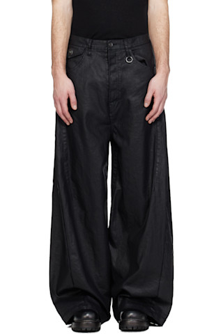 Black Dk Wide Jeans by Julius on Sale