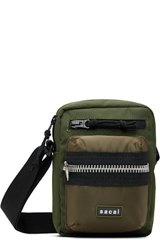sacai: Khaki Pocket Bag | SSENSE
