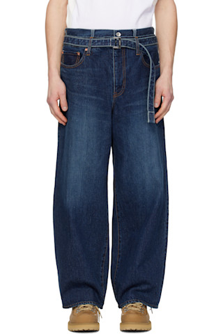 ヤ*ヒ様 [美品] 定価8万 SACAI デニム ベルト付き サイズ1 美品] 定価8