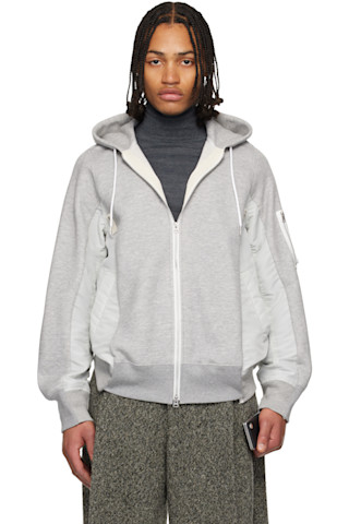 sacai グレー キルティングジャンパー sacaiの24年秋冬メンズ、“キルティングをレイヤード”ロングコート