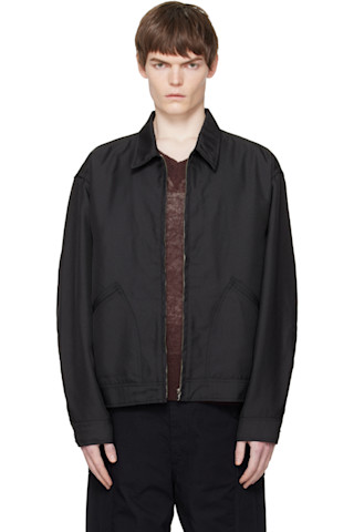 【完売品】L TOGGLE TWILL DECK BLOUSON Black Polyester Twill Deck Jacket by nanamica on Sale
