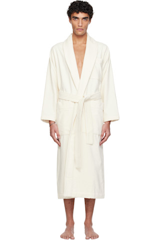 Off White Terry Classic Bathrobe