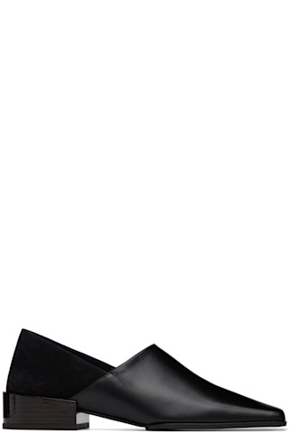 Black Square Slipper Loafers by ALAÏA on Sale
