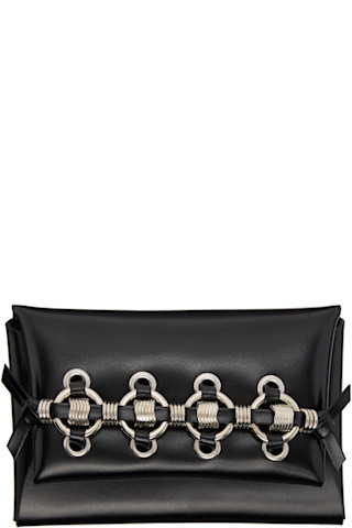 Toga Pulla: Black Ring Metal Wallet | SSENSE