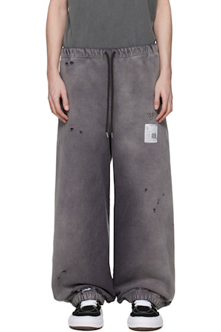 Gray Sun Faded Like Sweatpants by Maison MIHARA YASUHIRO on Sale