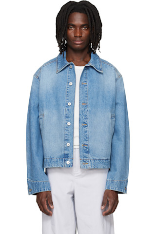 JACQUEMUS: ブルー 'The Mirada de-Nîmes' デニムジャケット | SSENSE 日本