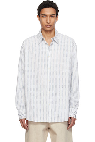 シャツ/ブラウス(長袖/七分) Jacquemus Zohra linen and cotton shirt Jacquemus La Chemise Cuadro Asymmetric Button-Up Shirt | Nordstrom