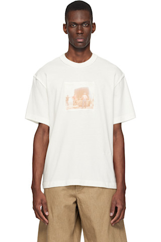 JACQUEMUS: オフホワイト 'The Paysan short-sleeve' Tシャツ | SSENSE