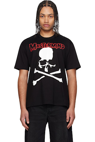 Black Cult Punk T-shirt by mastermind JAPAN on Sale