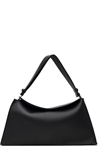 Studio Nicholson: Black Shiboru Leather Bag | SSENSE