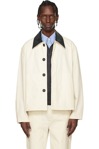 Studio Nicholson: ホワイト Dover ジャケット | SSENSE 日本