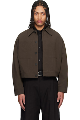 Brown Piper Jacket by Studio Nicholson on Sale